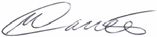 M Davies Signature